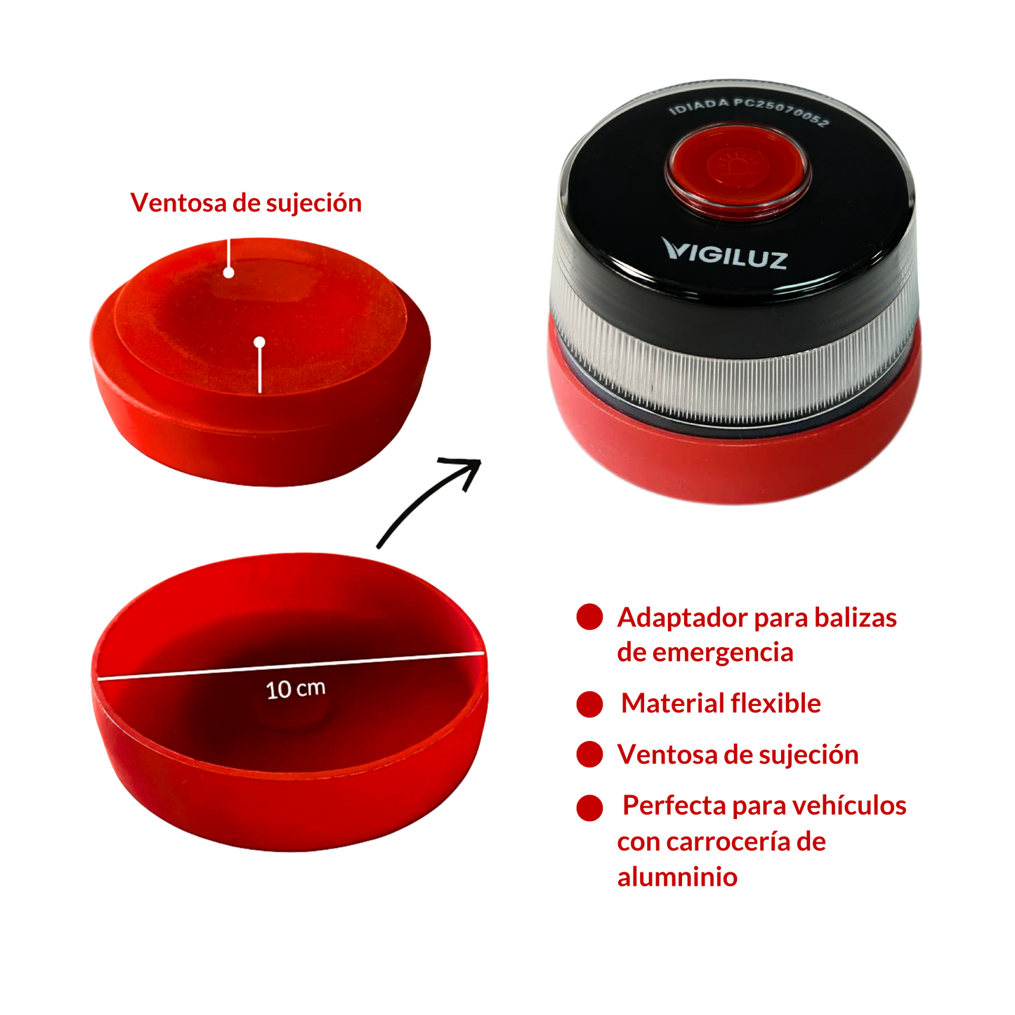 Vigiluz V16 PRO – Kit Seguridad Total (Recargable + Extras)