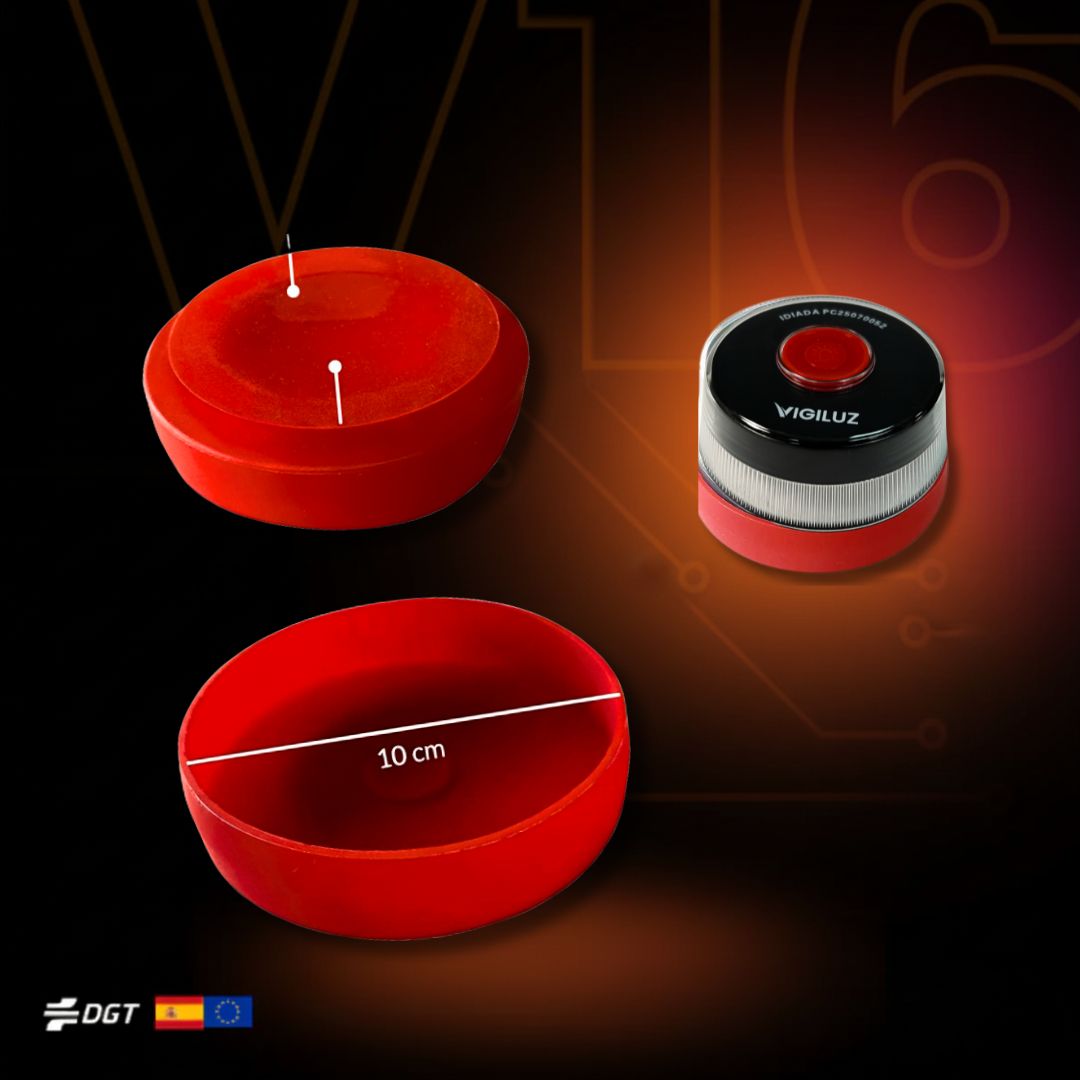 Soporte ventosa para baliza V16 en techos de cristal