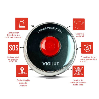Vigiluz V16 PRO – Kit Seguridad Total (Recargable + Extras)